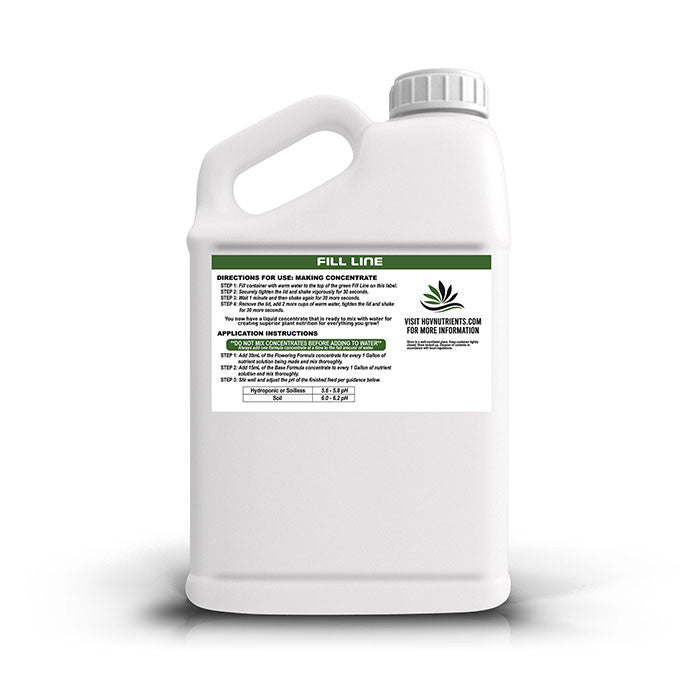 HGV Plant Nutrients Flowering Formula Ready-to-Mix - 1 or 2.5 Gallon Jugs