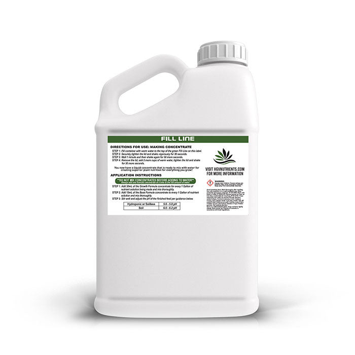 HGV Plant Nutrients Growth Formula Ready-to-Mix - 1 or 2.5 Gallon Jugs