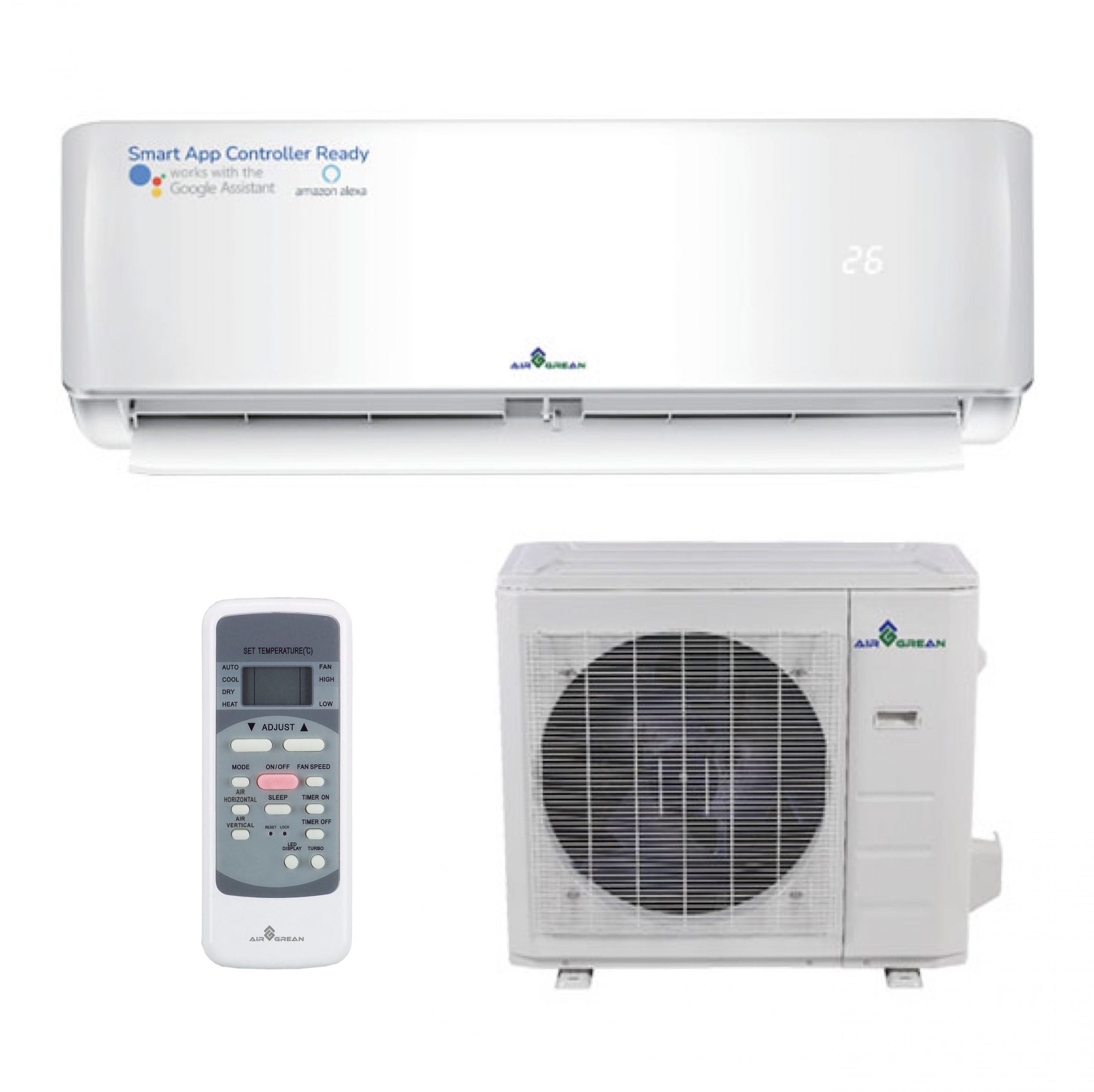 AirGrean Mini Split 3 TON or 36,000 BTU SEER 17 Heating & Cooling Air Conditioner