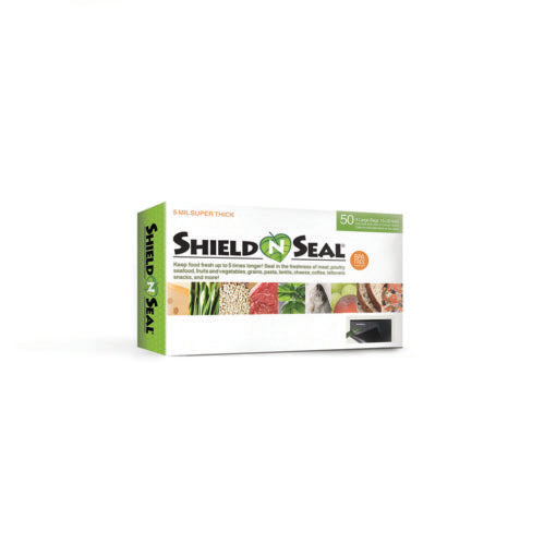 ShieldnSeal 15″ x 20″ Clear and Black Vacuum Seal Bags SNS 500
