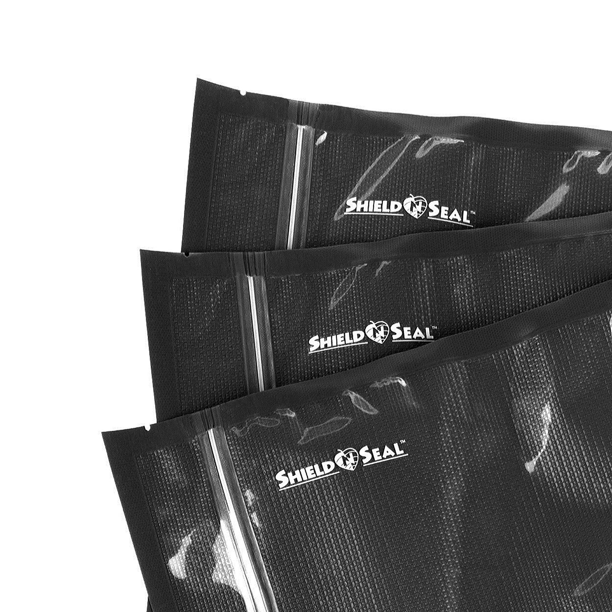 Shieldnseal 11″ x 23″ Black and Clear W Zipper Vacuum Seal Bags SNS1200
